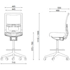 オフィスチェア メッシュ ハイタイプ KSQシリーズ