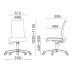 オフィスチェア メッシュ WBSシリーズ